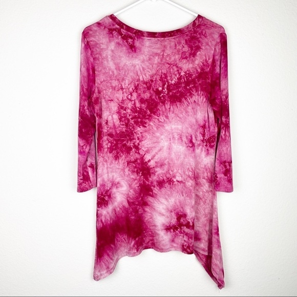Como Vintage High Low Hem Tie Dye Top​​​​​​​ - Picture 2 of 5